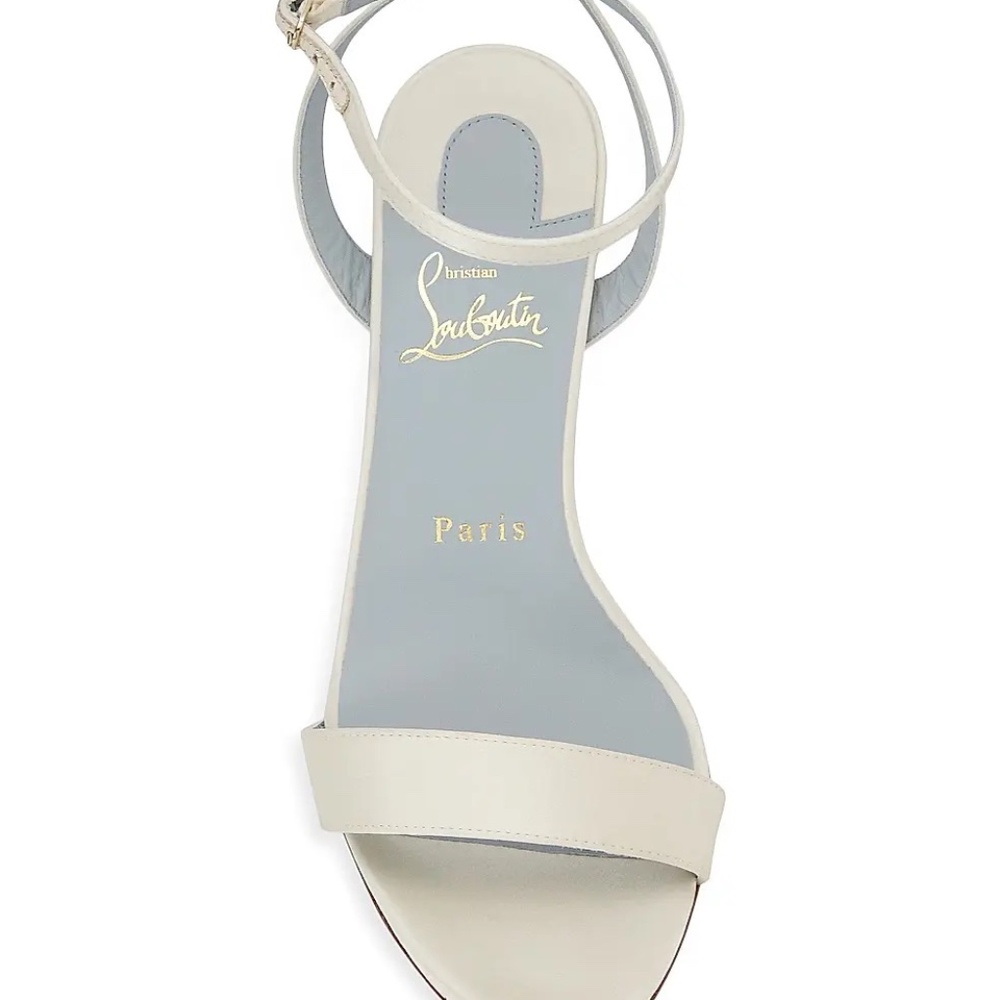 Christian Louboutin Loubigirl 85MM Satin Sandals 38.5 - Picture 10 of 10